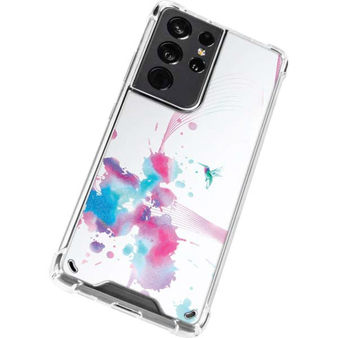 Violet Harmony (Hummingbird) Galaxy S21 Ultra 5G Clear Case